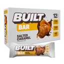 Barra construída, barras de proteína, 17g de salgadinhos de proteína, barras on-the-go com apenas 130 calorias e 4g de açúcar, caramelo salgado, 12 contagem