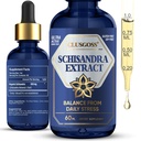 Schisandra Drops, Suplemento orgânico Schisandra Berry para apoio ao humor e saúde do fígado, estresse e alívio da fadiga, álcool e açúcar livre, Vegan