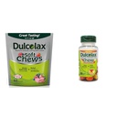 Dulcolax Soft Chews Saline Laxative Mistured Berry (60ct) Gentle Obstipation Relief, Magnésio Hydroxide 1200mg & Chewy Fruit Bites, Saline Laxative, Fruit Assorted (30ct) Cramp-free Obstipation Relief