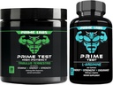 Laboratórios Prime Tribulus Terrestris (120 ct) + L Óxido nítrico arginina (60 ct)