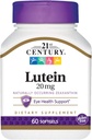 21o século Lutein 20 mg Softgels - 60 ct, pacote de 3