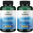 Swanson Inositol 650 Milligrams 100 Cápsulas (2 Embalagem)