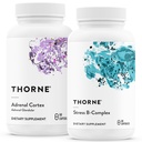 THORNE - Pacote de Suporte Adrenal - Cortex Adrenal e Stress B-Complex - Stress & Imune Management - 60 Servings