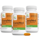 Terry Naturalmente CuraMed 750 mg - Suplemento antioxidante para a saúde do cérebro e do coração - Suplemento com complexo de curcumina de alta potência - Rim, Fígado e Imune Suporte à Saúde - 120 Softgels (Pacote de 3)