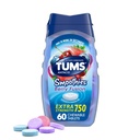 TUMS Smoothies antiácidos Berry Fusion Tablets 60 Contagem