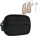 Beautyflier Hearing Aid Pouch, Hearing Aid Case Pocket Size, Hearing Amplifier Carrying Storage Bag, Acessórios de Implante Coclear, Carteira Mini dispositivo auditivo (apenas caso)