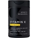 Esportes Pesquisa Vitamina K Multi-Spectrum - Três tipos de vitamina K: K1, K2 MK-4 & K2 MK-7 - Vegan Friendly, Plantgel Cápsula - 60 softgels