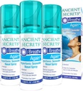 SECRETOS ANTERIORES Pulverizador Salino Nasal - Respiração de novo Spray nasal de água do mar hipertônico, Alergia e alívio do sinusal, Hidratante de congestão nasal, 3,38 Fl Oz (Pacote de 3)