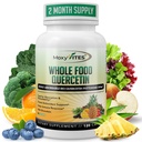 MoxyVites Quercetina com Bromelain 500mg Suplemento - Complexo de Fitossoma Bioativo, Suporte Sazonal de Alimentos Orgânicos Puros, Antioxidante, 20X Absorção e Biodisponibilidade-120 Caps