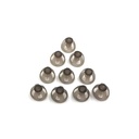 Aparelhos auditivos Domes 8mm Smoky Gray Dicas Peças de ouvido Confortáveis para Amplificador de Som BTE de ajuste aberto Kit PSAP Invisível, exceto para RIC 8mm (M * 10)