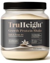 Truheight Growth Protein Shake (Vanilla Ice Cream Flavor, Whey) Growth & Development Protein Powder for Kids & Teens - Bebidas de ganho de peso - endossado por pediatras, Vitamina comedora exigente, Idades 4+