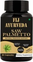 Saw Palmetto Extract Cápsulas para homens e mulheres 500mg 60 Veg Cápsulas, crescimento natural do cabelo para homens e mulheres - (Pack of 1)