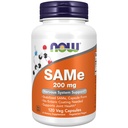 NOW Foods Supplements, SAME (S-Adenosil-L-Metionina)200 mg, Suporte do Sistema Nervoso*, 120 Cápsulas Veg