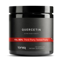 Cápsulas Toniiq Ultra Alta Pureza Quercetina - 95%+ Altamente purificado e biodisponível - 1000mg por serviço - 120 cápsulas Quercetin Suplemento