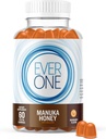Ever One Manuka Honey New Zealand Gummies - Suplemento de suporte imunológico natural - Vegetarian, Gelatin Free - Delicious Mandarin Flavored Imunidade Gummy Vitaminas