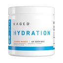 Kaged Hydration Electrolytes Powder Mango Laranja □ Hydra-Charge Sports Drink Mix □ Pré, Post, Intra Workout □ Baixo carboidrato, Vegan, Gluten Free □ Suplementos para homens e mulheres