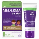 Gel de cicatriz de mederma para crianças - Reduz a aparência de cicatrizes antigas e novas de cortes, queimaduras, cirurgia, mordidas de insetos e raspas, uva perfumada, vai em roxo e esfrega em claro, Idades 2+, 0,70 Oz