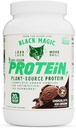 Black Magic Planta-Fonte 100% Vegan Protein - Keto, Baixo Açúcar, Lácteo livre de proteína - Pré / Pós-treino - Chocolate Sorvete - 20g Protein - 2 LB