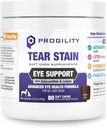 Nootie Progility Tear Stain Supplement for Dogs, Advanced Eye Health Formula, Ajuda a minimizar as manchas lacrimais, 80 mastigações, vendido em mais de 5.000 Vet Clinics and Pet Stores Worldwide