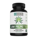 Zhou Saw Palmetto Suplemento para Homens - Complexo Premium, Fórmula Avançada, Força Extra 450mg Saw Palmetto Berry Por Cápsula - 100 Cápsulas Vegetarianas