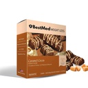 BestMed - Barra de Nutrição de Alta Proteína - Baixo Carb, 15g de proteína, Baixo Açúcar, Alta Fibra, Baixa Caloria, Barra de Substituição de Refeição (Cacau Caramel, 1 caixa - 7 contagem)