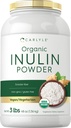 Carlyle Organic Inulin Powder 48oz □ Fibra Prebiótica de Jerusalém Alcachofra Vegan, Vegetariano, Não-GMO & Suplemento sem glúten