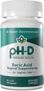 PH-D Apoio à Saúde Feminina - 600 mg Supositórios de Ácido Bórico - Mulher Propriedade - para uso vaginal Odor - 12 Contagem