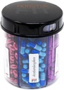 Frasco do dispensador do comprimido do suplemento, 6 compartimento, etiquetas, fácil aberto, Anti-Mixing, organizador mensal da vitamina, suporte do medicamento do monster fit Jr (limpo, pequeno)
