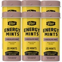 Viter Energia Menta Cafeinada 40mg Cafeína, B Vitaminas, Açúcar Livre. (Chocolate Mint, 20pcs, 6 Pack)
