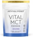 Premium Unflavored MCT Oil Powder com Keto Electrolytes- Creamer para café, chá e shakes- Inclui 15x Biodisponível Chromium Picolinate, C10 e C8 MCT Oil Derived from Coconuts – 120 Grams