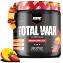 REDCON1 Total Guerra Pré-treino, Morango Mango - L Citrulina, Ácido Málico, Extrato de Folha de Chá Verde para Bombear Pré-treino para Mulheres e Homens - 3,2g Beta Alanine para reduzir a exaustão, 30 Servings