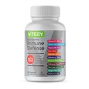 Viteey 11 em 1 Suplemento de Suporte Imune - Defesa Imune com Vitamina D3, B6, Echinacea, Açafrão, Rose-HIPS, Selênio, BioPerine, Ginger, Vitamina C de Elderberry e Zinco - 60 Contagem