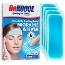 Folhas de Gel BeKOOOL Migraine - 4 Contagem
