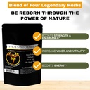 Phoenix Rejuvenescimento Fórmula - Império Perdido Herbs Energia Mistura de 4 Top Natural Saúde Herbs Pine Pollen, He Shou Wu, Formiga e Shilajit (100g Pó)