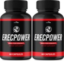 Erecpower para homens Cápsulas - Erecpower Pills Fórmula Avançada - Força Máxima, ErecPower para homens Suplemento Erec Power 60 Cápsulas, Erec Power Vitamina Pills Reviews (2 Pack)