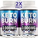 (2 Pack) Pills Keto Diet - Perda de peso avançada - Suplemento Keto para Mulheres e Homens - Apple Cider Vinagre - Keto ACV Gummies Gummy - Made in USA