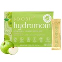 Boobie Hydromom Superfood Electrolyte Drink Mix, Green Apple □ Refrescante Energia & Hydration Boost para Mamas