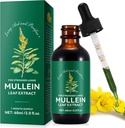 Mullein Drops para Pulmões, Mullein Leaf Tinture Drops 2 fl oz Extrato de Folha Mullein para Detox Pulmões e Saúde Respiratória Pulmão, Suporte para Respiratório, Suplemento Natural de Ervas