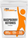 BulkSuplementos.com Framboesa Cetonas Pó - Framboesa Cetonas Suplemento, Antioxidante Fonte - para suporte energético, sem glúten, 500mg por serviço, 250g (8,8 oz) (Pacote de 1)