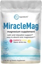 Calm Magnésio em pó, 2lbs Citrate Magnésio em pó, doce framboesa limão saboreado, calma e relaxação Suporte Mineral, Absorvido facilmente, Não-GMO, Vegan, Açúcar livre