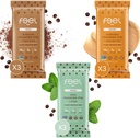 Sentir Vegan Protein Bares Os amantes de chocolate , Keto , Sem glúten , Orgânico , Leões Mane , Chaga , Ashwagandha , 15g de proteína , Baixo açúcar , Não OGM , Sunbutta + Brownie + Mint - 9 Pack