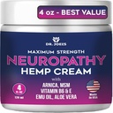 Creme de neuropatia do Dr. JOEL - Creme de alívio de nervos de força máxima para pés, mãos, pernas - 4 OZ Grande - Made in USA