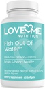 Peixe Oil Omega 3 Suplemento – Arroto e Suporta Saúde do Coração (60 Servões) - EPA & DHA Omega-3 Ácidos Gordos Cérebro, Olho, Pele e Saúde Conjunta – Natural, Cápsulas de óleo de peixe