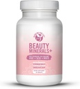 Minerais de beleza - Biotina reforçada multimineral para o crescimento do cabelo, força das unhas e elasticidade da pele - 19 Nutrientes - Pele e unhas Vitaminas