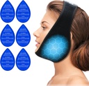 ZNÖCUETÖD Sabedoria Dentes Pacote de Gelo Cabeça Enrole para Sabedoria Dentes Remoção Dentes Dor alívio, TMJ, Jaw Ice para Cirurgia Oral Rosto, Implante dentário com 6 embalagens de gel frio quente reutilizável