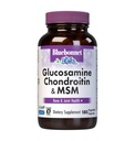 Bluebonnet Nutrition Glucosamine Chondroitin Plus MSM, Glucosamine, Sulfato de Condroitina, Vitamina C & OptiMSM, Saúde Óssea & Conjunta, Não OGM, Sem glúten, Sem soja, Sem leite, 180 Cápsulas Vegetais