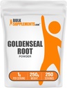 BulkSuplementos.com Goldenseal Powder - Suplemento de ervas, Fonte de Goldenseal Root - Vegan & Gluten Free, 1g por serviço, 250g (8,8 onças) (Pack of 1)