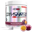 EHP Labs OxyShred Pre Treino em pó e Shred Suplemento - Pré-treino em pó com L Glutamina e Acetil L Carnitina, Energia Boost Drink - Maracujá, 60 Servings
