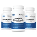 Fairhaven Saúde FertilAid para homens, MotilidadeBoost, e Countboost Combo □ Suplementos de Fertilidade para homens
