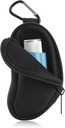 Asthma Inhaler Holder Proteger Portador portátil de bagagem Neoprene viagem Inhaler Mini Bag para L-Shaped Inhaler, Inhaler não incluído (Preto)
